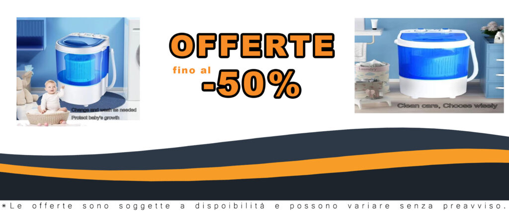 Piccola lavatrice compatta 31x30x45cm, ideale per campeggio, viaggi e uso domestico, con capacità di 4.5 kg e funzionalità eco-friendly.
