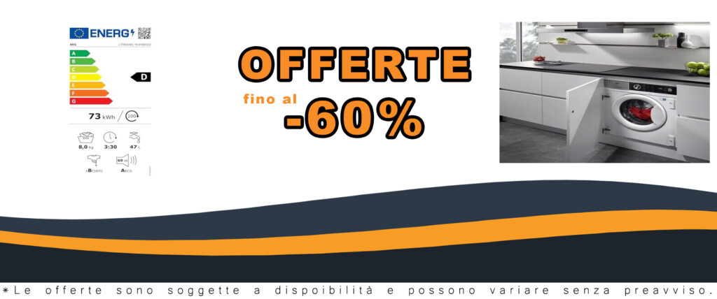 AEG L7FBI6481 - Lavatrice da incasso, 8 kg, 1400 giri/min, alta efficienza energetica