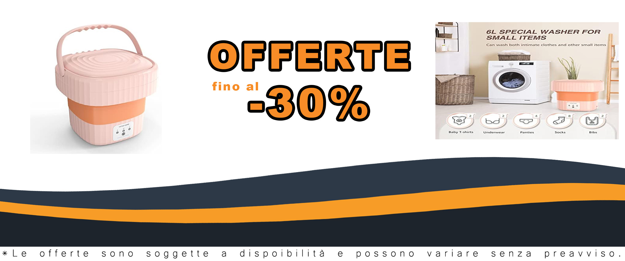 Mini lavatrice portatile, perfetta per piccoli spazi e viaggi. Adatta per lavare biancheria intima, calzini e vestiti per bambini.