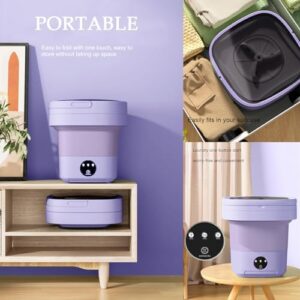 Lavatrice portatile mini lavatrice pieghevole da 8 litri, perfetta per biancheria intima, vestiti e calzini.