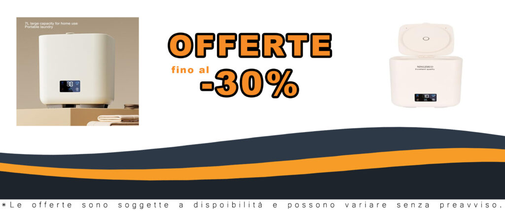 Fockety Lavatrice Portatile 7L con Asciugatura a Rotazione, Mini Lavatrice Touch Screen, Beige