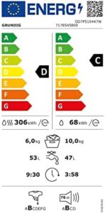 Immagine del prodotto GRUNDIG GD7P510447W - Lavatrice con asciugatrice, Bianco
