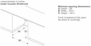 Bosch 300 Series WGA12400UC, rondella di caricamento frontale da 24", bianca, vista laterale