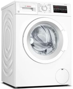 Bosch 300 Series WGA12400UC, rondella di caricamento frontale da 24", bianca, vista laterale