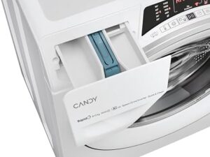 Lavasciuga Candy RapidÒ ROW 4856DWMS7-S, perfetta per famiglie numerose con capacità 8+5 KG e funzione vapore.