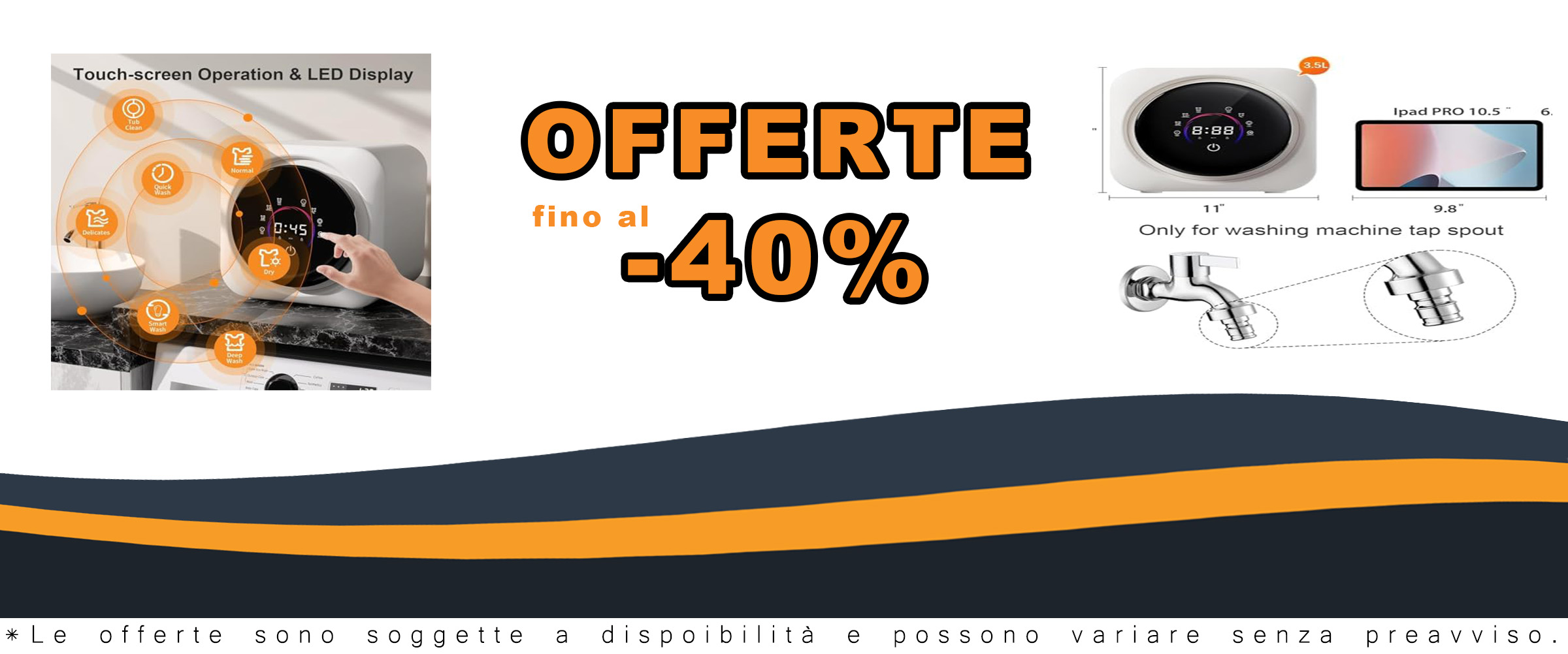 Mini lavatrice portatile a tamburo, compatta e versatile, ideale per appartamenti e viaggi