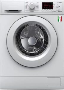 Lavatrice SLIMFS712D con capacità da 7 kg, design slim e 1200 giri, perfetta per spazi ristretti.