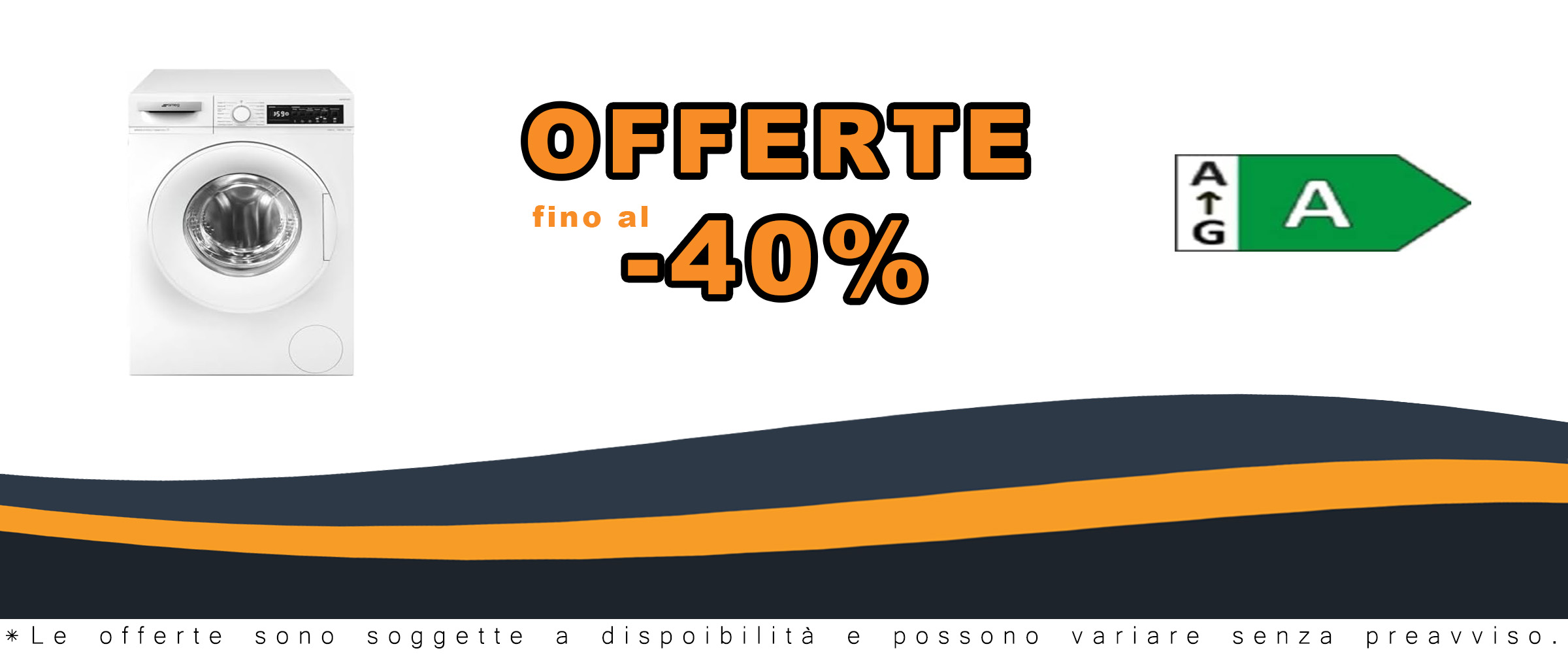 Lavatrice Smeg LB2T92ASIT da 9 kg, 1200 giri, libera installazione, classe energetica A