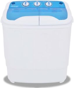 Cinyiqo Mini Lavatrice a Vaschetta Doppia 5,6 kg, compatta e versatile per spazi ristretti