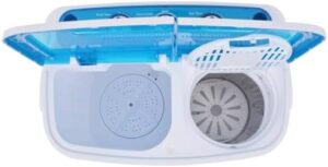 Cinyiqo Mini Lavatrice a Vaschetta Doppia 5,6 kg, compatta e versatile per spazi ristretti