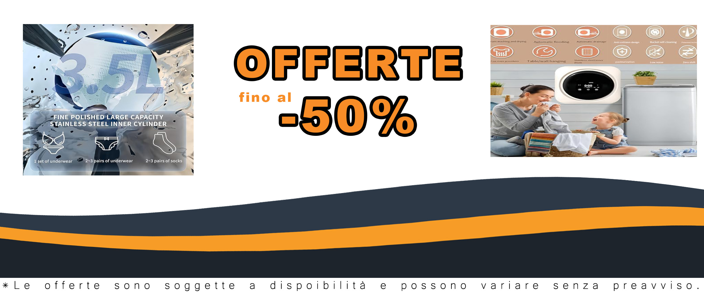 Saiyerus Mini Lavatrice e Asciugatrice Portatile 2 in 1 con pannello LCD e cestello in acciaio inox, ideale per vestiti per bambini e biancheria intima.