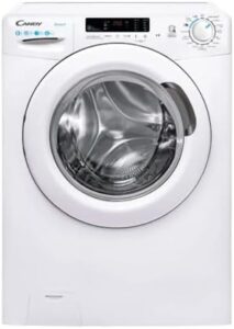 Lavatrice Candy CS1282DW4-11 in bianco con 8 kg di capacità e 1200 giri/min, ideale per famiglie.