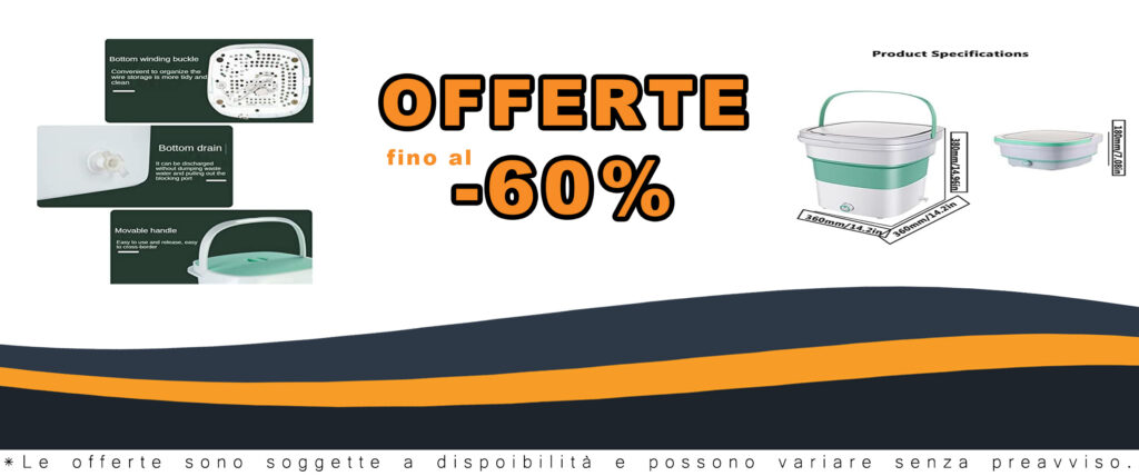 PanHuiWen Mini Lavatrice Portatile Pieghevole 1.8kg, ideale per campeggi, dormitori e piccoli spazi