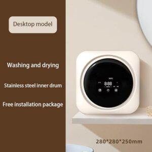 Qiang Mini Lavatrice 3 in Uno Portatile per biancheria intima e calzini, compatta e funzionale