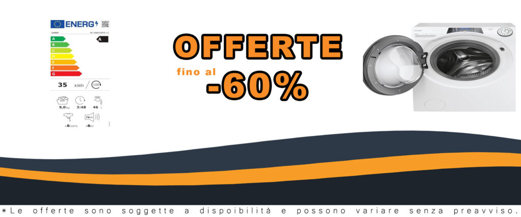 Lavatrice RP 496BWMR9/1-S da 9 kg con caricamento frontale, 1400 giri al minuto, design moderno e classe energetica A