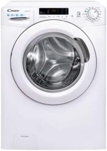 Lavatrice Candy CS 1292DWRR4/1-S Smart a carica frontale in antracite, perfetta per famiglie moderne grazie alla connessione Wi-Fi e alta efficienza energetica.