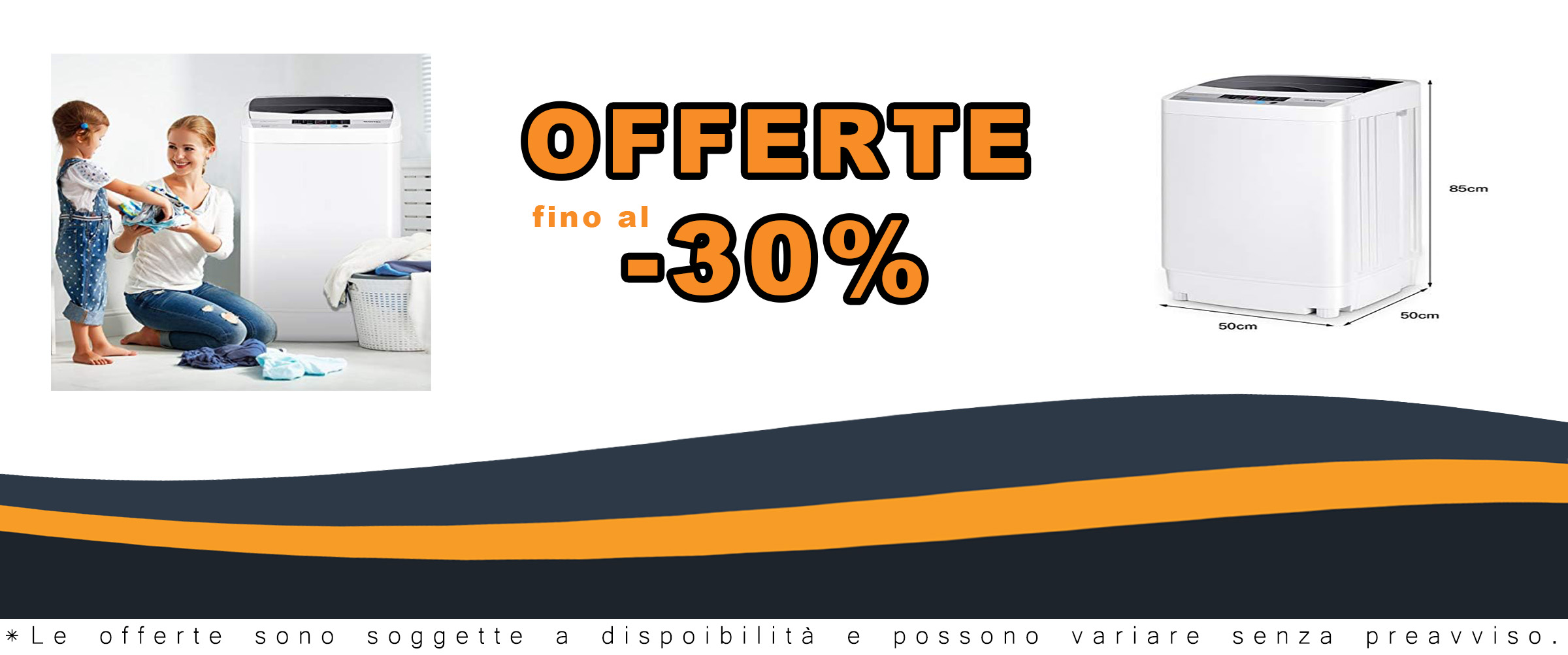 GYMAX 250-310 W Lavatrice Automatica con Centrifuga, Bianco, Vista Laterale