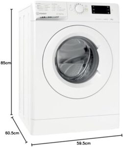 Lavatrice a carica frontale Indesit MTWE 91284 W IT, modello con 9 kg di capacità e alta efficienza energetica.