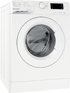 Lavatrice a carica frontale Indesit MTWE 91284 W IT, modello con 9 kg di capacità e alta efficienza energetica.