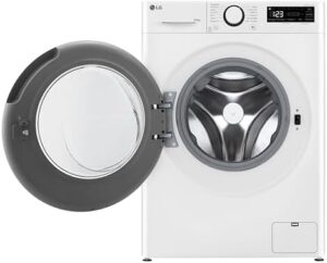 LG AI DD D4R3009NSWW Lavasciuga 9 - 6kg Serie R3, lavatrice e asciugatrice bianca con motore inverter Direct Drive e funzionalità avanzate