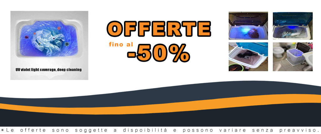 Lavatrice portatile nera da 7 kg, ideale per campeggio, dormitori e appartamenti, con funzioni di centrifuga, disidratazione e pulizia UV.