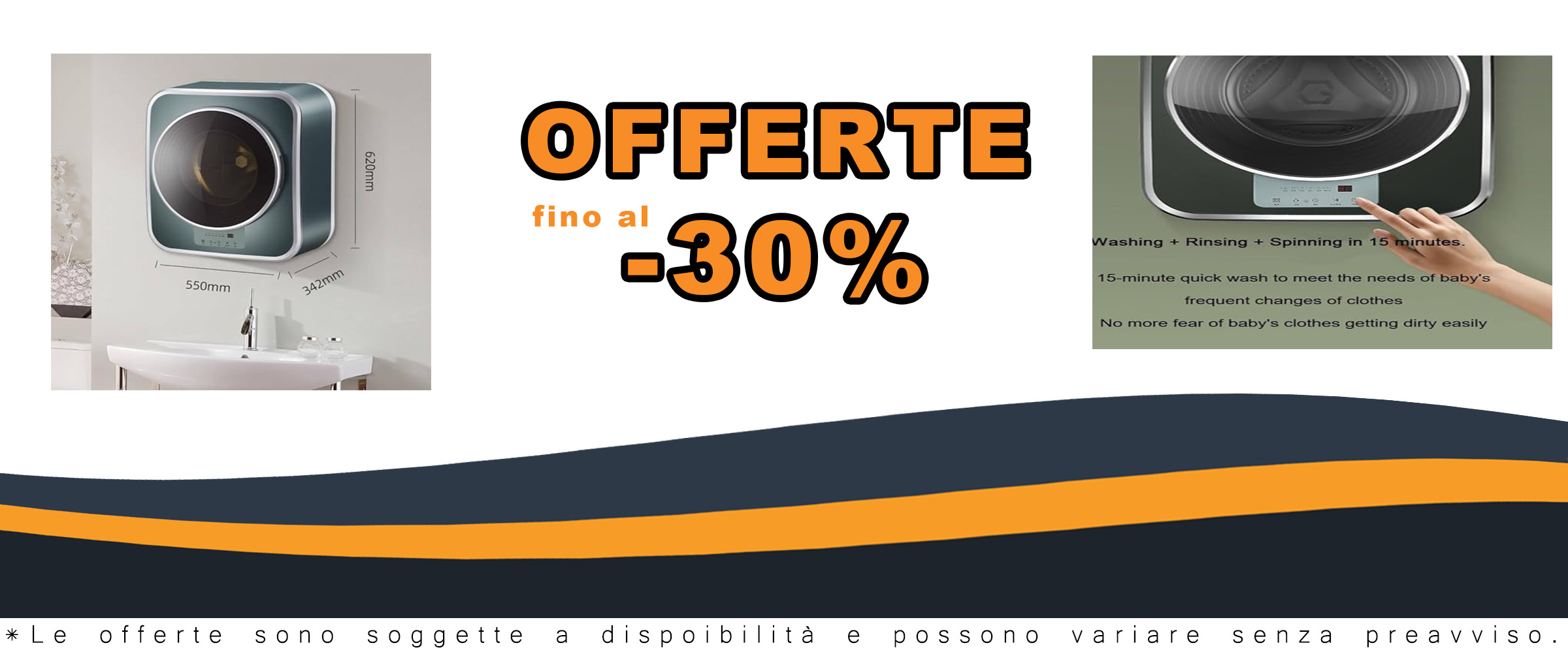 Mini Lavatrice Portatile con centrifuga ideale per viaggi e campeggio, perfetta per il bucato in spazi ridotti.