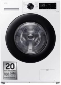Lavatrice Samsung WW90CGC04DAEEC 9 kg con funzione SmartHome, classe energetica A e 1400 rpm di centrifuga.