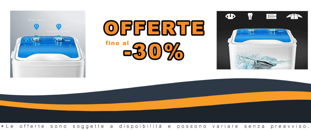 AYUE Lavatrice portatile Mini con capacità di 7 kg, design compatto e potente, ideale per appartamenti e campeggio.