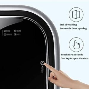 HLGKBY Lavatrice a Mini Tamburo a Parete, ideale per appartamenti, dormitori e viaggi, con centrifuga automatica e capacità di 3 kg