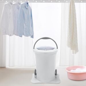 Lavatrice portatile Mini con asciugatrice manuale, perfetta per viaggi, campeggio e uso domestico, alimentata a pedale.