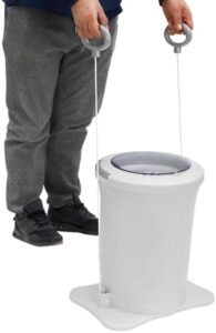 Lavatrice portatile Mini con asciugatrice manuale, perfetta per viaggi, campeggio e uso domestico, alimentata a pedale.