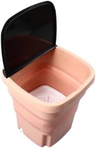 Mini lavatrice 15L rosa arancione, portatile e resistente, ideale per case in affitto e viaggi  