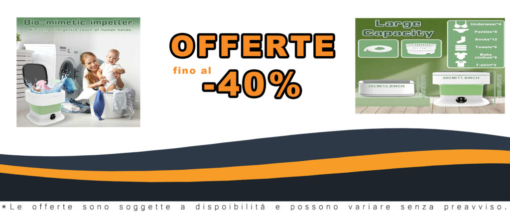 Mini lavatrice portatile pieghevole, ideale per biancheria intima e vestiti dei bambini.