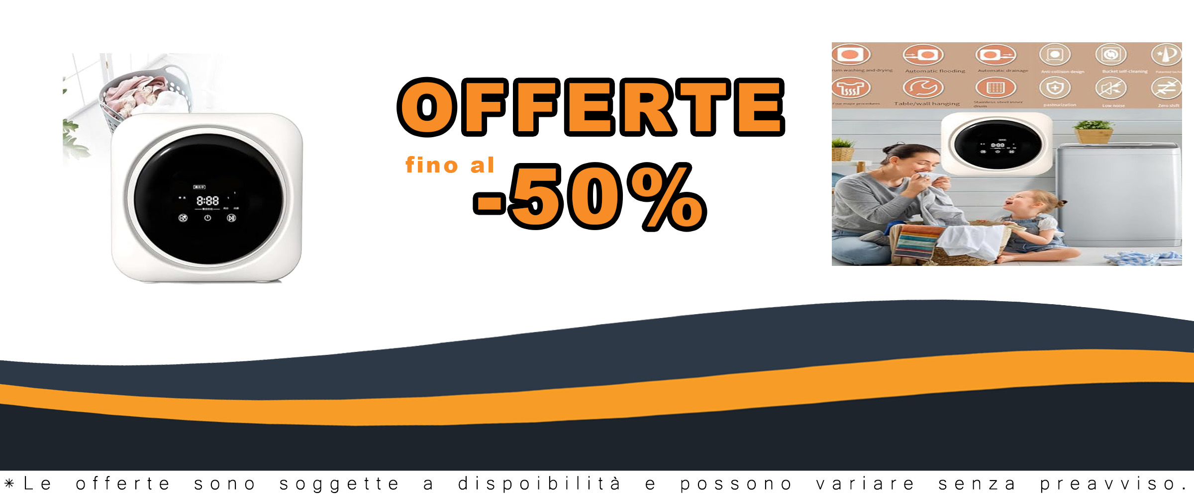 Saiyerus Mini Lavatrice Portatile a parete, capacità di 0,3 kg, perfetta per il lavaggio da viaggio.