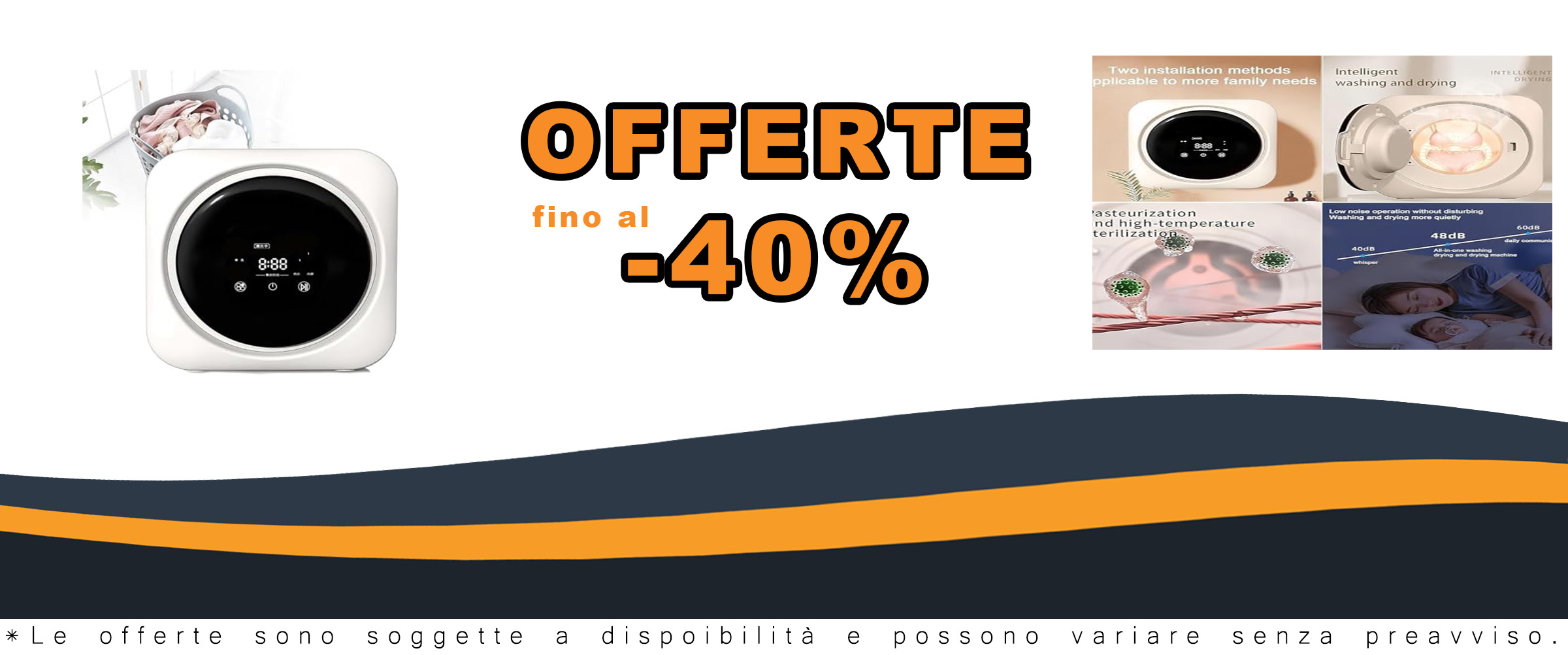 Saiyerus Mini Lavatrice a Parete per dormitori e viaggi