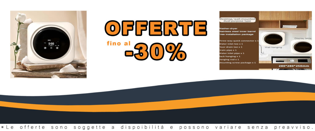 Mini Lavatrice e Asciugatrice Portatile 2 in 1 con pannello LCD, ideale per spazi piccoli e biancheria intima