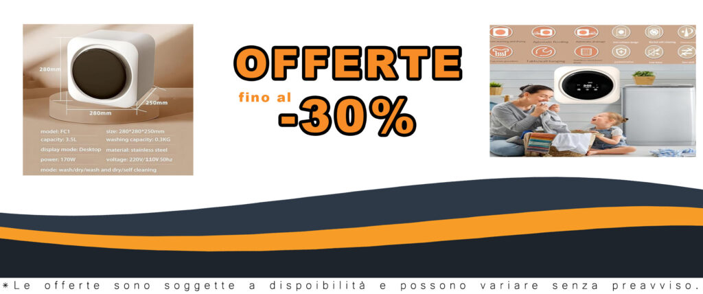 SAIYERUS Mini Lavatrice Portatile da 220V con funzione di asciugatura compatta, perfetta per appartamenti e camper
