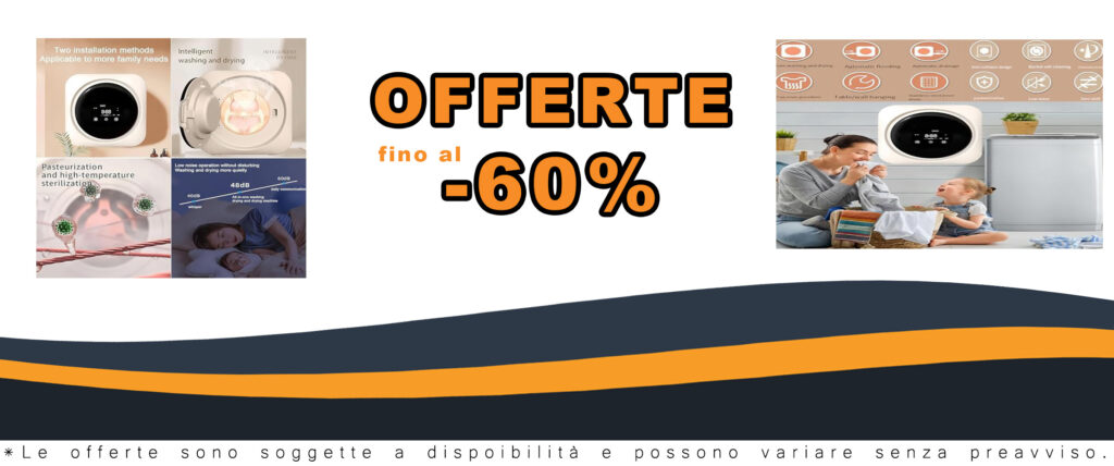 Mini lavatrice e asciugatrice portatile 2 in 1 con pannello LCD e cestello in acciaio inox per biancheria intima e calzini
