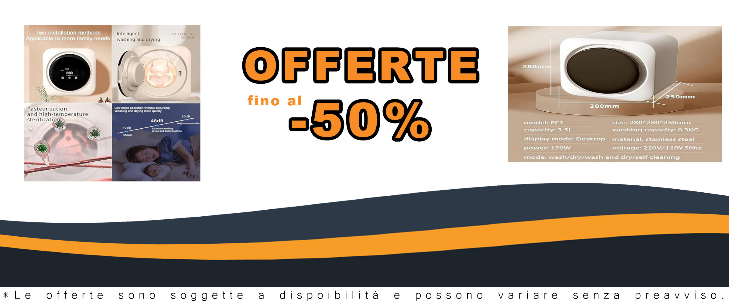 Mini lavatrice portatile e asciugatrice compatta, ideale per appartamenti, hotel e RV, con cestello in acciaio inox.