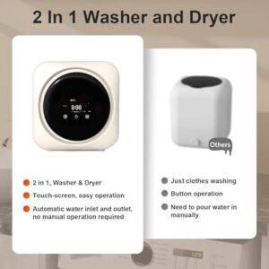 Mini lavatrice da parete da 3,5 litri, compatta e versatile, ideale per lavare vestiti e biancheria intima