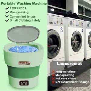 Lavatrice portatile pieghevole da 13L, ideale per viaggi, appartamenti e campeggio
