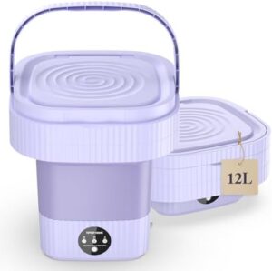 Mini lavatrice portatile pieghevole per biancheria intima, calze, e vestiti per bambini