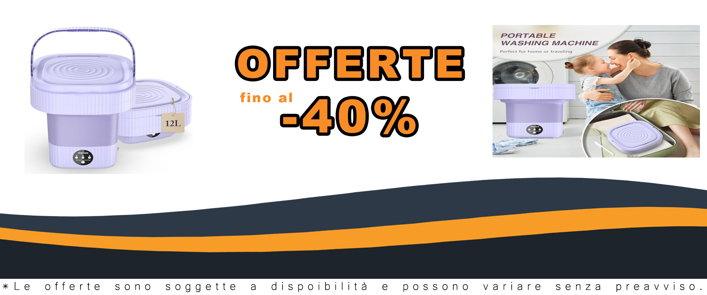 Mini lavatrice portatile pieghevole per biancheria intima, calze, e vestiti per bambini