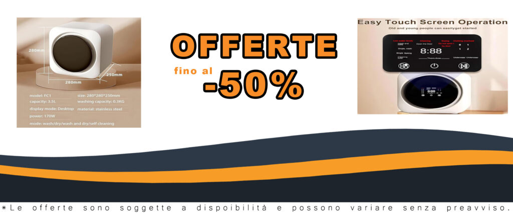 Lavatrice Portatile Mini Lavatrice e Asciugatrice da Tavolo in funzione, con cilindro in acciaio inox, perfetta per piccoli appartamenti e dormitori.