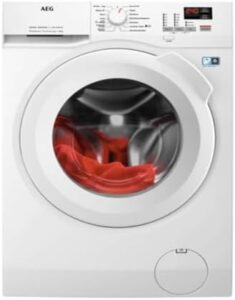 Lavatrice AEG LFA6K8241B 1200 rpm, efficienza energetica, silenziosa, con capacità di carico fino a 8 kg e programmi specializzati per ogni esigenza.