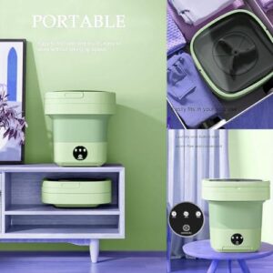 Lavatrice portatile pieghevole da 8 litri, ideale per appartamenti e dormitori, perfetta per capi delicati