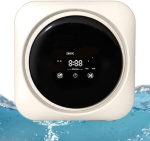 OmePS Mini Lavatrice e Asciugatrice da 3,5 Litri, con Touch Screen ad Alta Definizione e Fusto Interno in Acciaio Inossidabile