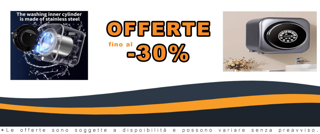 Mini lavatrice per biancheria intima con schermo LCD, silenziosa e compatta, ideale per appartamenti.
