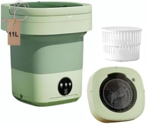 Mini lavatrice pieghevole portatile 10L, compatta e perfetta per biancheria intima, vestiti bambini e piccoli carichi