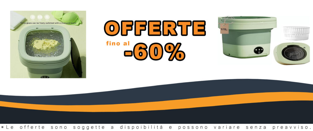 Mini lavatrice pieghevole portatile 10L, compatta e perfetta per biancheria intima, vestiti bambini e piccoli carichi